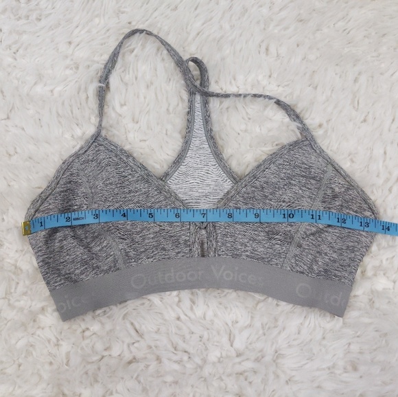 Outdoor Voices Steeplechase Bra Heathered Gray XS - Picture 6 of 8